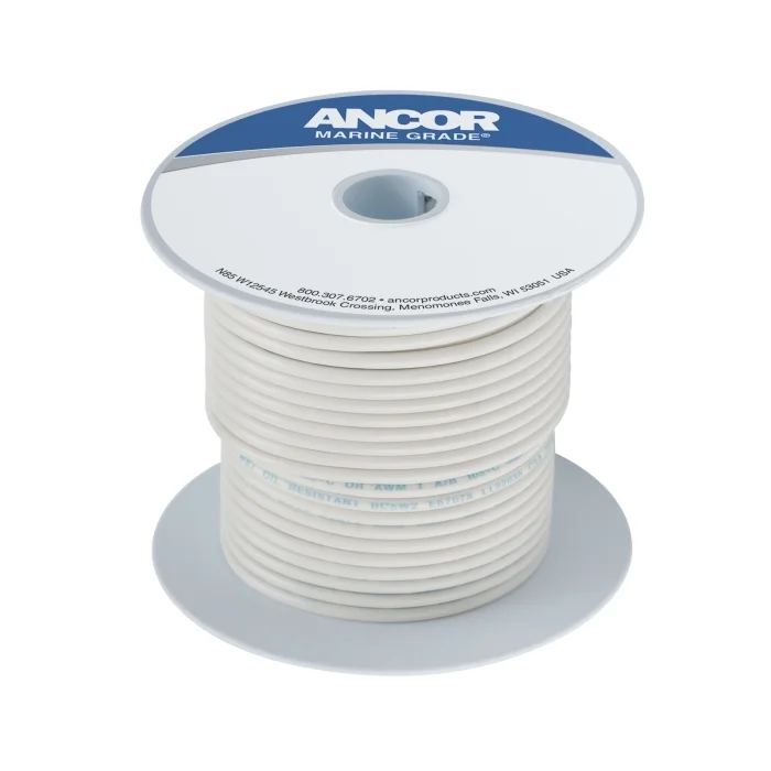 #10 White Wire, 25 foot | Ancor 108902