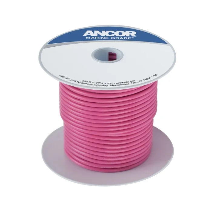 #12 Pink Wire, 100 foot | Ancor 106610