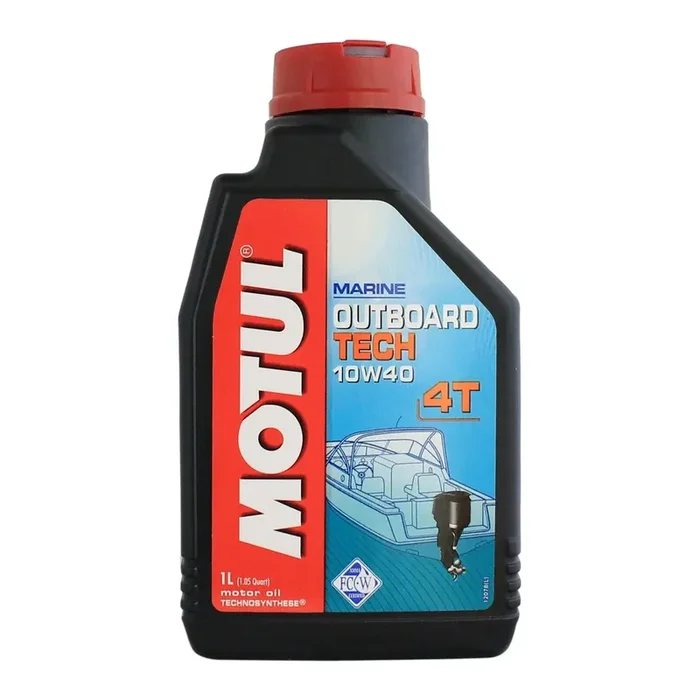 1L MOTUL OUTBOARD TECH MARINE 10W-40 4 Stroke Semi Synthetic Boat Engine Oil Tohatsu Yamaha Suzuki Johnson Selva