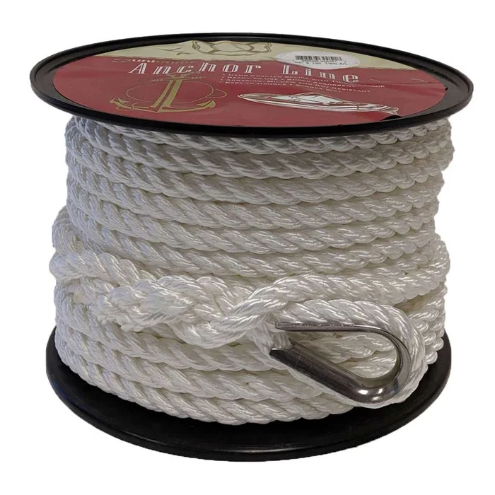 3/8″ x 100′ TWISTED NYLON ANCHOR LINE