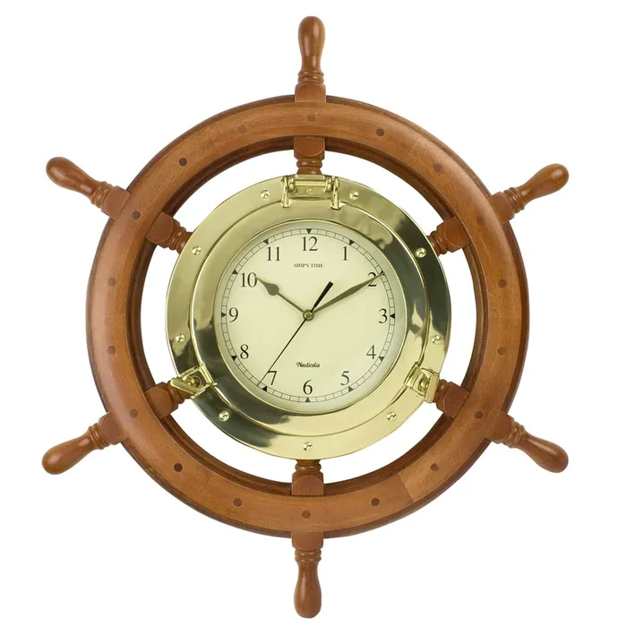 Antique Ship‘s Time Clock – Brass