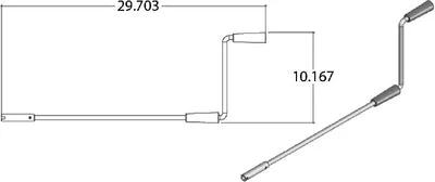 AP Products 014-119226 Std Landing Gear Crank Handles