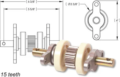 AP Products 014-324869 Std Gear Pk Assembly 15 Teeth
