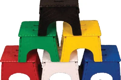 B&R Plastics 101-6AS-as E-Z Foldz Step Stool 6 Each
