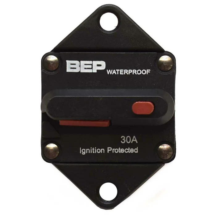 BEP Boat Circuit Breaker | Panel Mount 30A 42V DC Ignition Protected