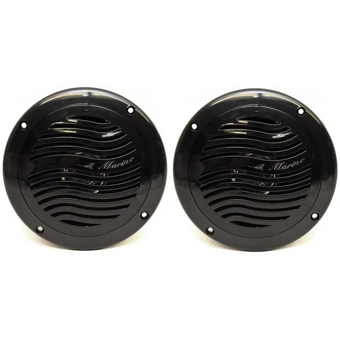 Boat Water Resistant Speaker | 25 Watt 5 Inch Black (Pair)