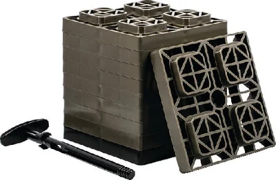 Camco_Marine 44521 Fasten Levelers 2×2 Brn 10/pk