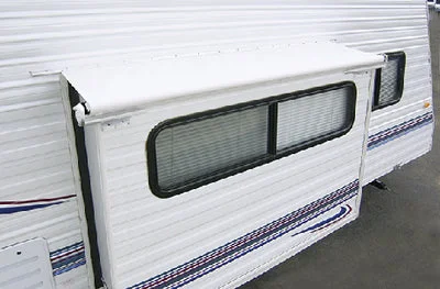 Carefree of Colorado LH1210042 Slideout Cover 121 Wht W/rail