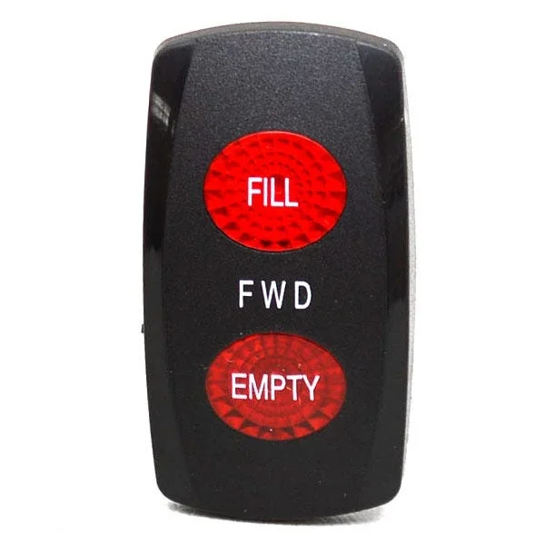 Carling Boat Rocker Switch Cover | FILL FWD EMPTY Livewell Actuator