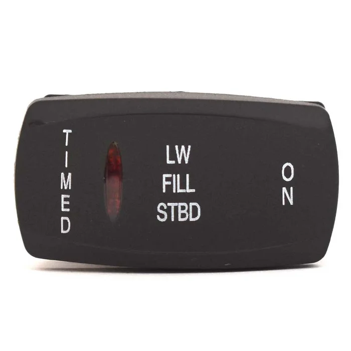 Carling Marine Boat Rocker Switch | Starboard Livewell Fill Timed/OFF/ON