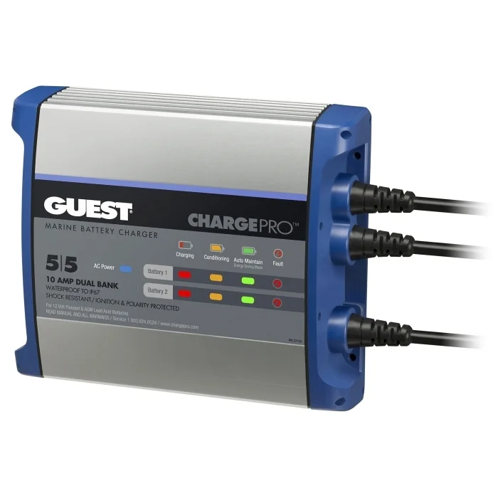 Charge Pro Marine Battery Charger, 12/24 volt 10 amp | Guest 2711A