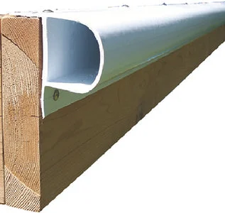Dock Edge DE1001F Single P Profile 8ft White