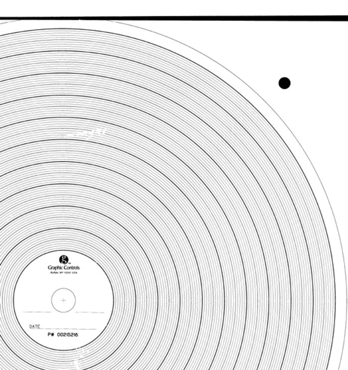 Graphics Control PW 00215216 Chart, 11.875 In, No Range, PK100
