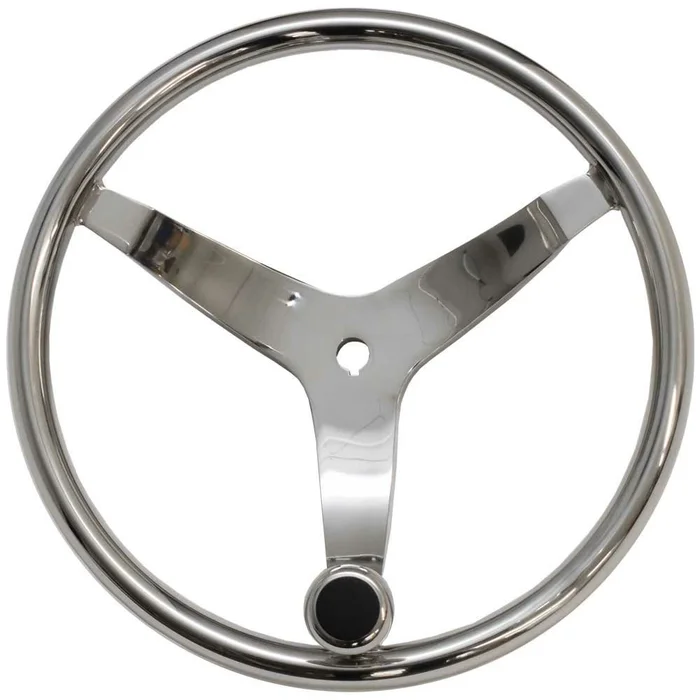 Hurricane Boat Steering Wheel 437749 | 13 1/2 Inch w/ Knob No Hub