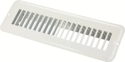 JR Products 02-28925 2x10in Metal Flr Reg Undamp Wh