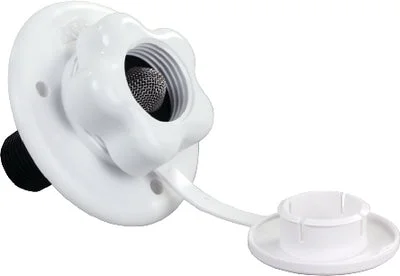 JR Products 160-85-a-2P-a City Water Flange Polar White