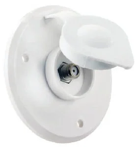 JR Products 476-B-2-a Cable Tv Plate Polar White