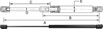 JR Products GSNI-2300-150 Gas Spring