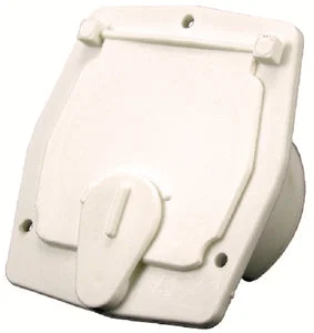 JR Products S-27-14-a Square Cable Hatch Off/wht