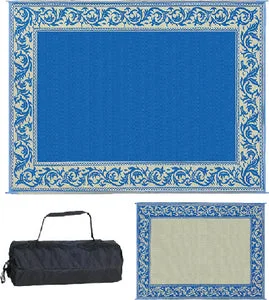 Ming’s Mark RC3-BLU 8×20 Patiomat Blue/beige