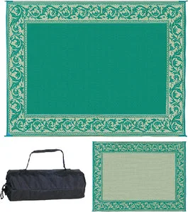 Ming’s Mark RC4-GRN 8×20 Patiomat Green/beige
