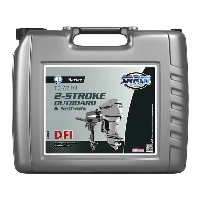 MPM Marine TC-W3 2-Stroke Outboard & Self-Mix Oil DFI – 20 Litre