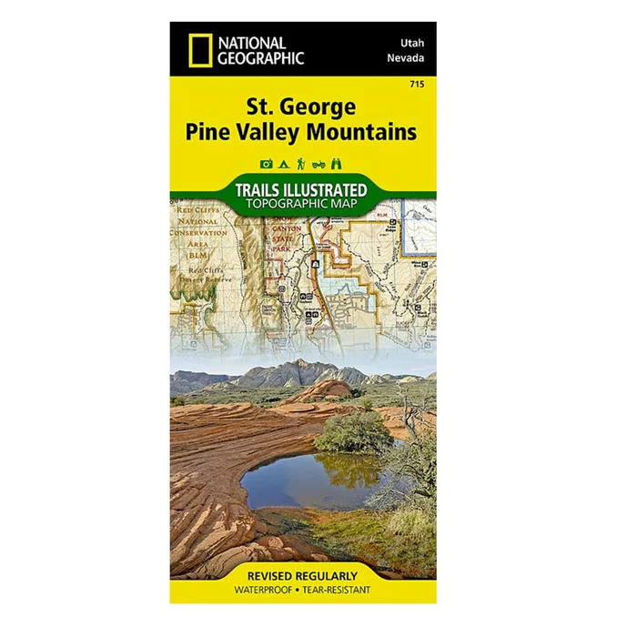 National Geographic St George and Pine Valley Mountain Map