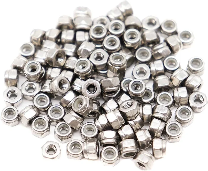 Nylon Insert Nylock Hex Lock Nuts Stainless Steel All Sizes
