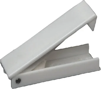 RV Designer E212 Catch-Baggage Door-Sq Wht 2pk