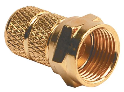 RV Designer T183 Cble Conn Rg59 Gold 2pk