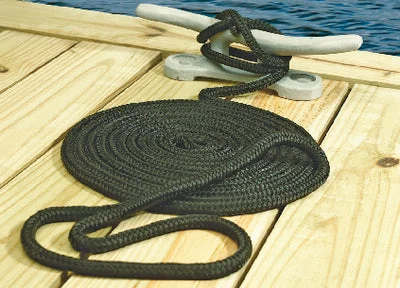 Seachoice 39681 Dbl Brd Dock Line-Fgrn-3/8 X15