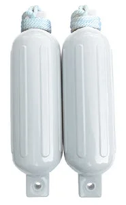 Seachoice DE77231S Fender Kit Twin Eye 6.5×23 Wht