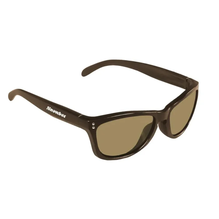 Snowbee Classic Retro Full Frame Sunglasses – Brown/Amber Lens