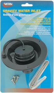 Valterra A01-2003BKVP Water Inlet Gravity Black