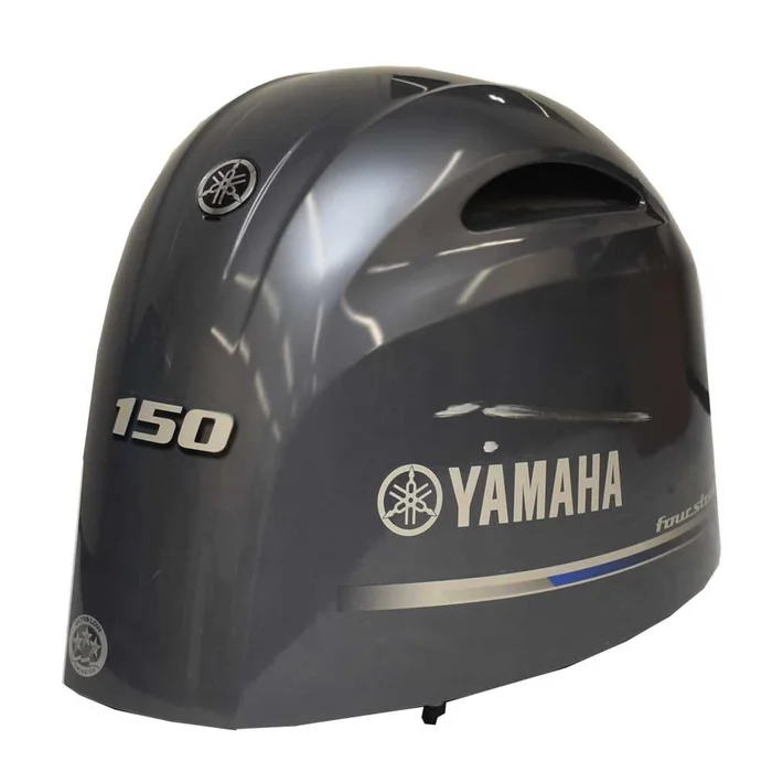 Yamaha Boat Outboard Motor Cowling | Fourstroke 150 HP Cover Gray (Crack)